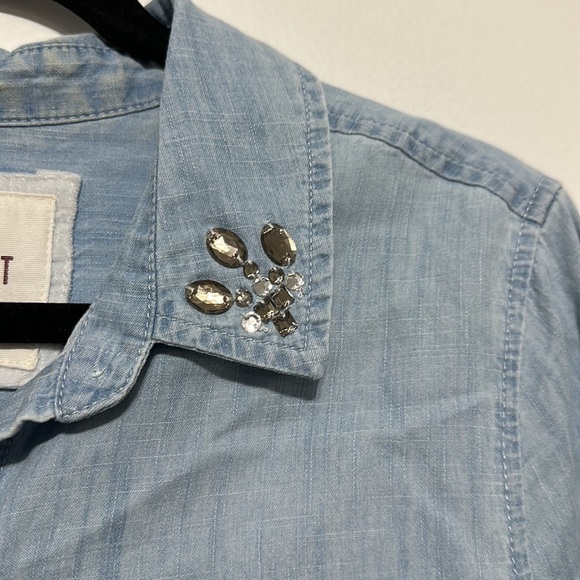 The Perfect Shirt L denim sleeve with beaded embellishment​​​​​ - Picture 3 of 5